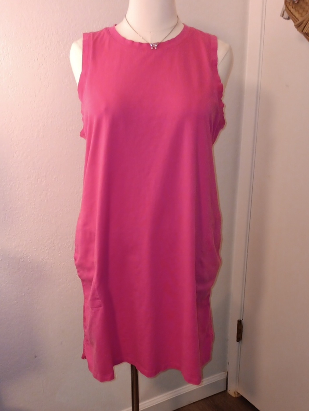 Old Navy Hot Pink Sleeveless Shift Top